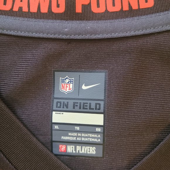 Nike On Field NFL Cleveland Browns #23 Joe Haden Brown Jersey Women XL - Picture 4 of 6